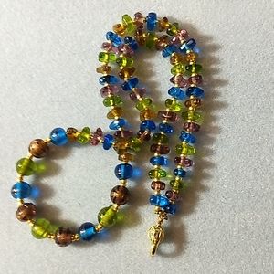 Beautiful glass beaded necklace